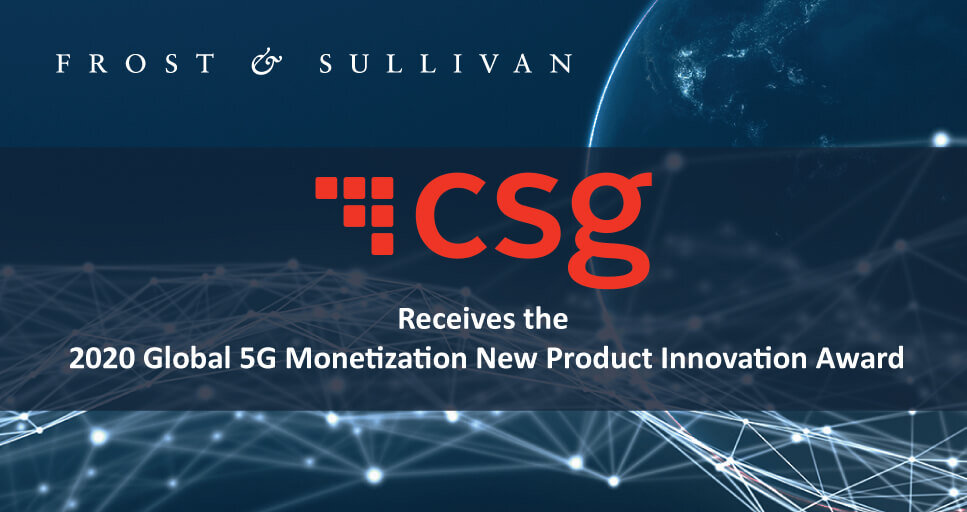 CSG Applauded by Frost & Sullivan for its Next-generation Standards-based Products for 5G Monetization