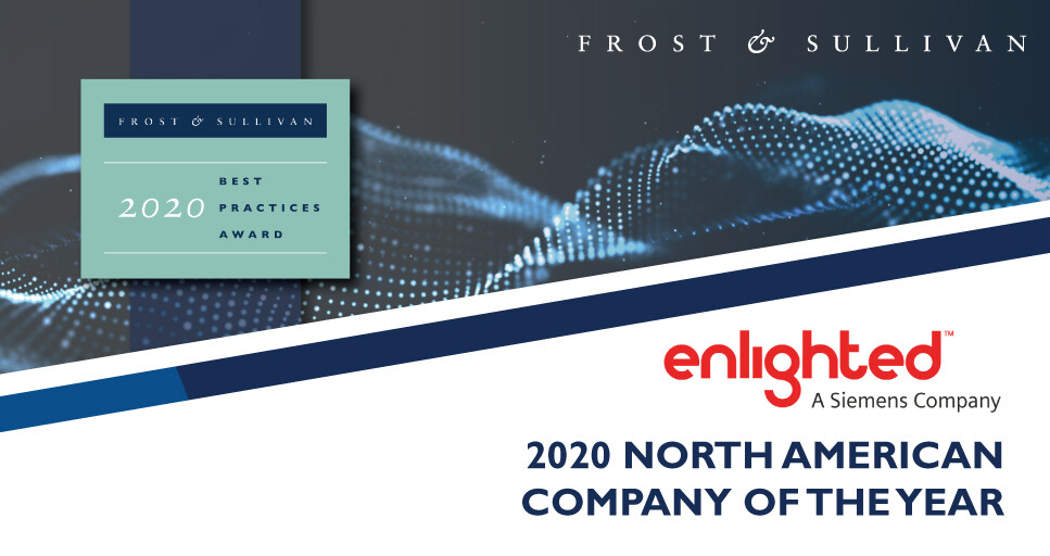 Enlighted Earns Frost & Sullivan’s Company of the Year Award  for Its Innovative Building IoT Technology