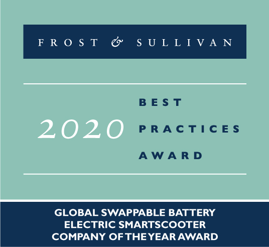 Frost & Sullivan recognizes Gogoro with 2020 global company of the year