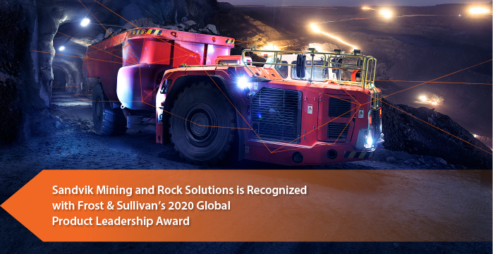 Sandvik Lauded by Frost & Sullivan for Enabling Automation and Digitalization in Underground and Surface Mining with its AutoMine® and OptiMine® Portfolio.
