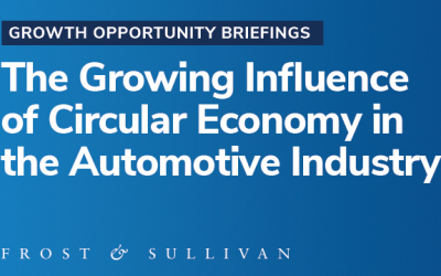 Frost & Sullivan Reveals Growth Opportunities in the Automotive Circular Economy