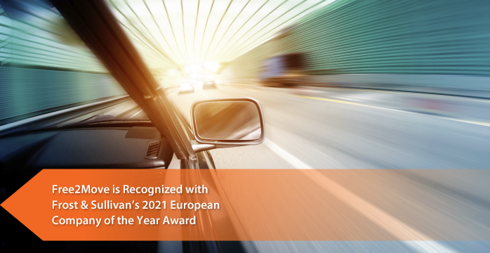 Free2Move Lauded by Frost & Sullivan as OEM New Mobility Marketplace Company of the Year