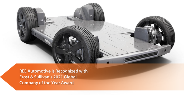 Frost & Sullivan Awards REE Automotive 2021 Global EV Platform