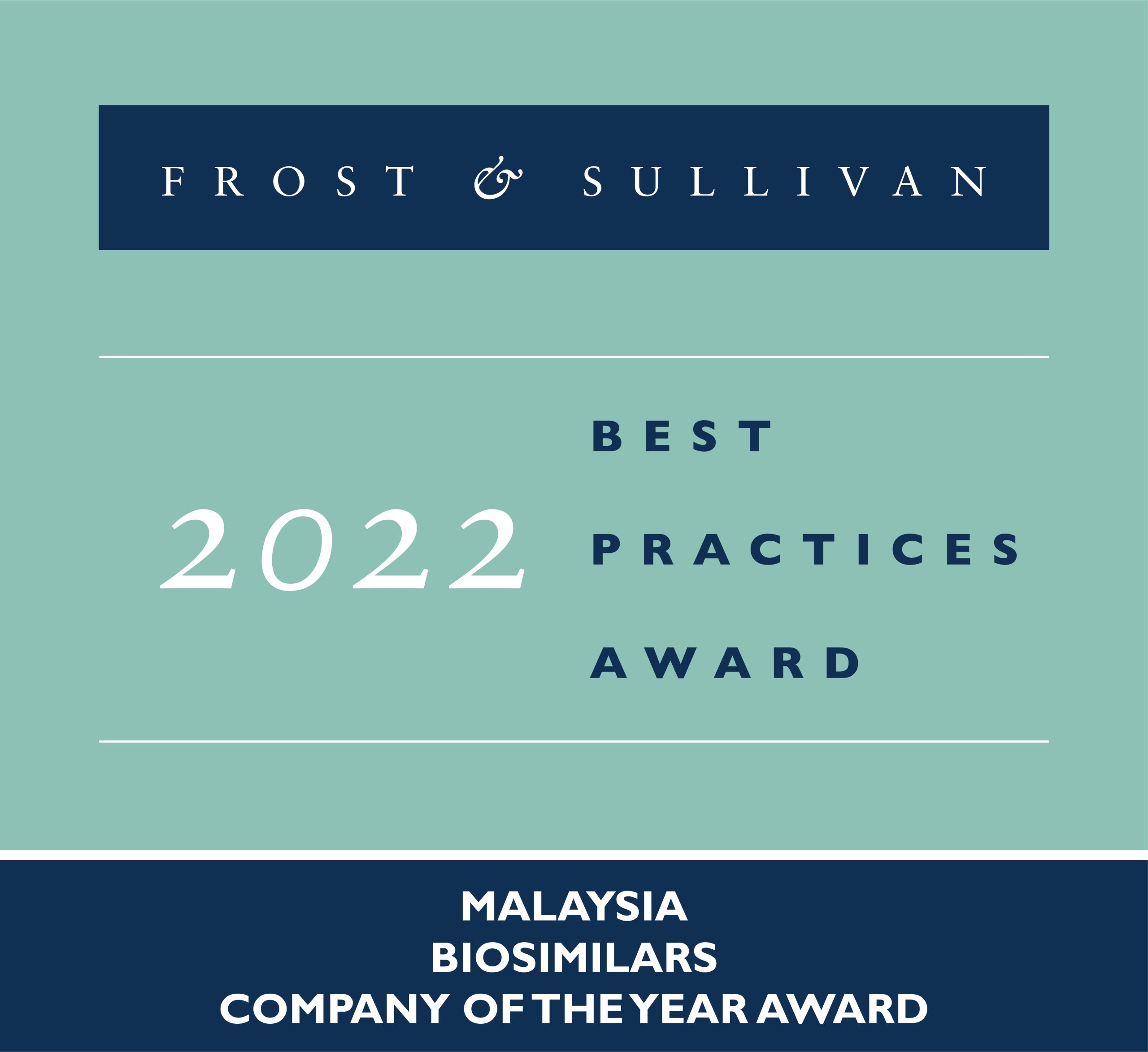 Duopharma Biotech 2022 Malaysia Biosimilars Company of the Year Award Logo 
