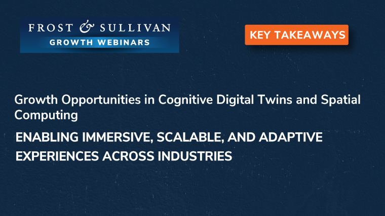 Growth Opportunities in Cognitive Digital Twins and Spatial Computing